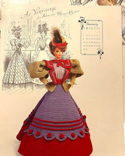 LOT of 9 Annies Attic Vintage Crochet Bed doll Patterns LN Crafts