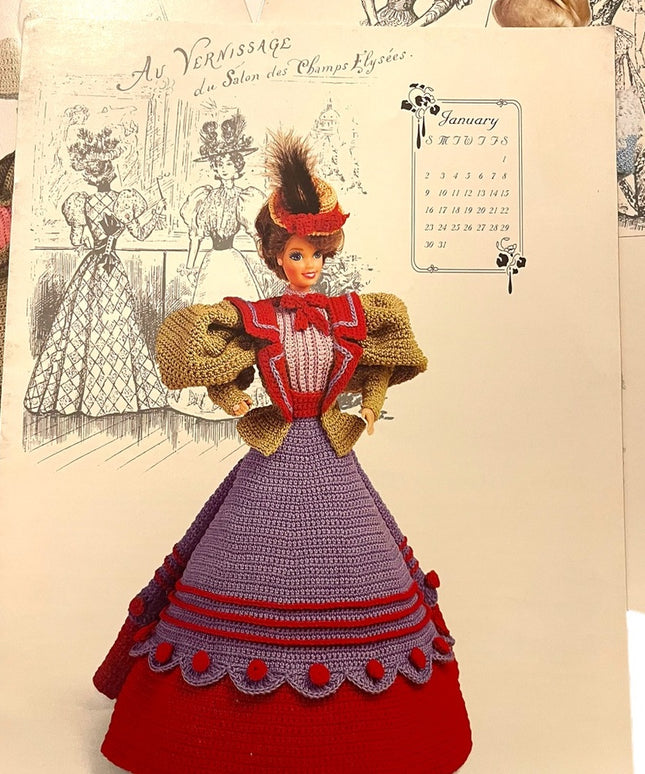 LOT of 9 Annies Attic Vintage Crochet Bed doll Patterns LN Crafts
