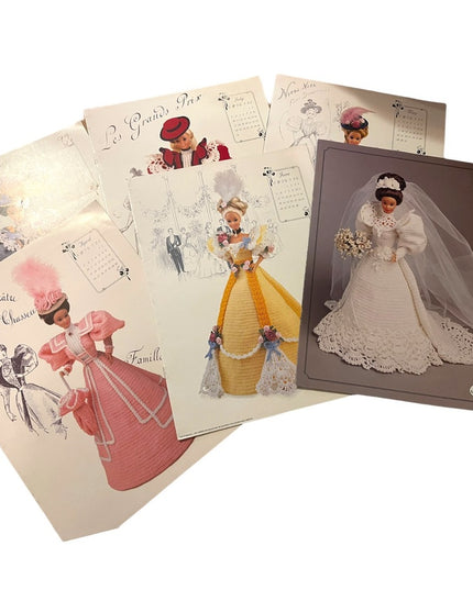 LOT of 9 Annies Attic Vintage Crochet Bed doll Patterns LN Crafts