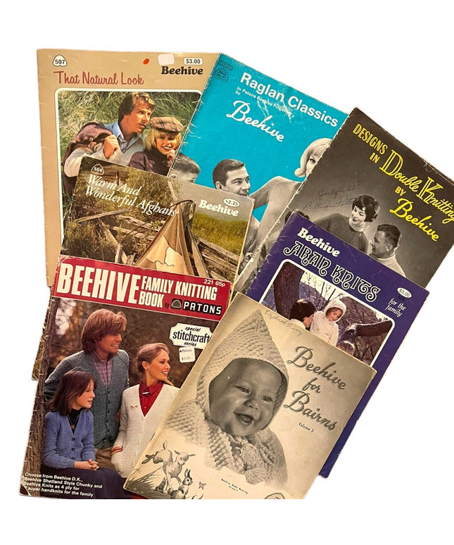 Vintage 1950s:60s Beehive knitting books X 7 pcs LOT Baby (2)