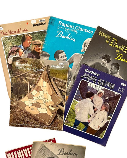 Vintage 1950s:60s Beehive knitting books X 7 pcs LOT Baby (2)