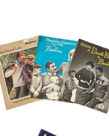 Vintage 1950s:60s Beehive knitting books X 7 pcs LOT Baby (2)