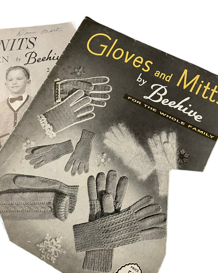 (12) Vintage Beehive knitting book LOT 7 pcs