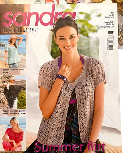 (13) Lot of 7 Sandra Knitting magazines