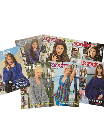 (14) Lot of 7 Sandra Knitting magazines