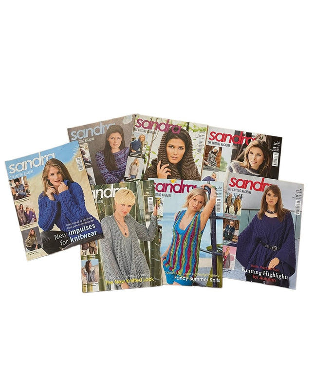(14) Lot of 7 Sandra Knitting magazines