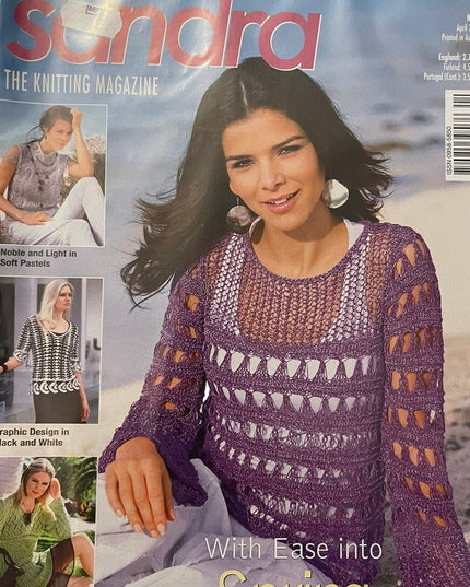 (15) Lot of 7 pcs Sandra knitting magazines