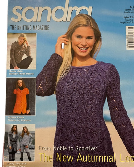 (15) Lot of 7 pcs Sandra knitting magazines