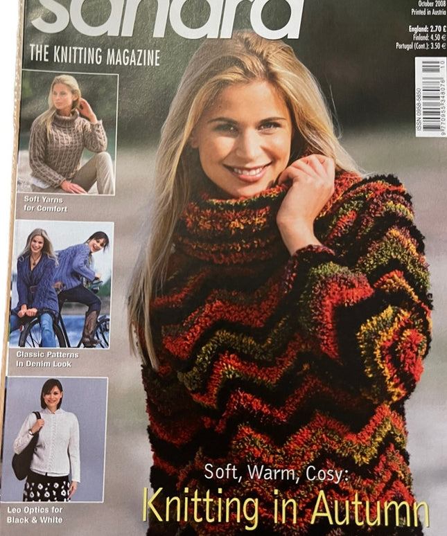 (16) LOT of 7 pcs Sandra knitting magazines