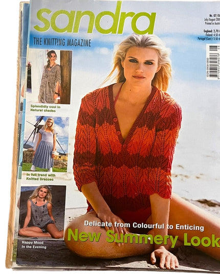 (16) LOT of 7 pcs Sandra knitting magazines