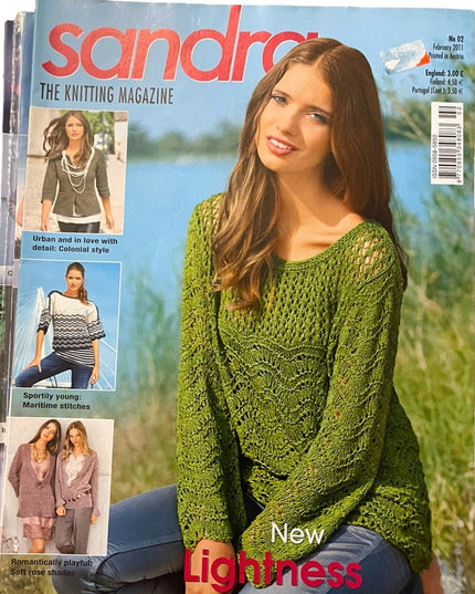 (16) LOT of 7 pcs Sandra knitting magazines