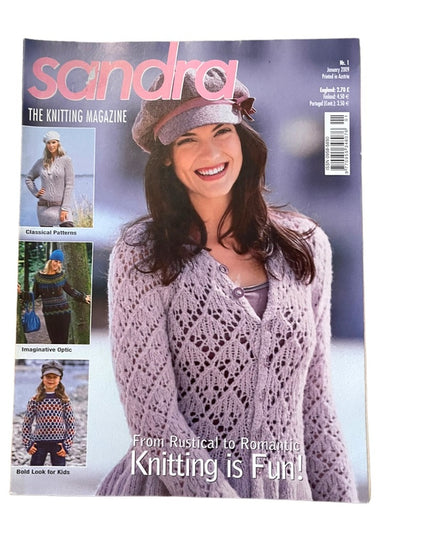 (16) LOT of 7 pcs Sandra knitting magazines