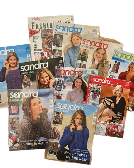 (18) Lot of 10 Sandra knitting magazines