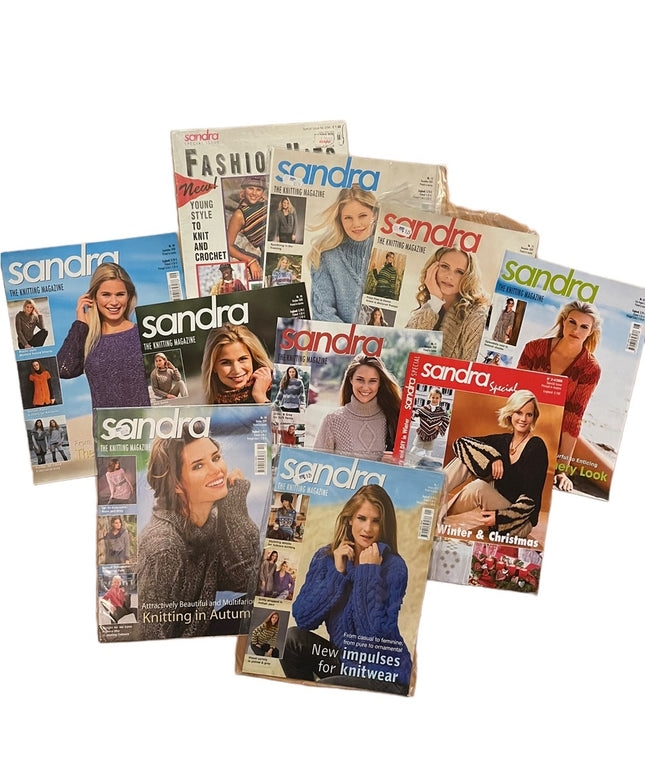 (18) Lot of 10 Sandra knitting magazines