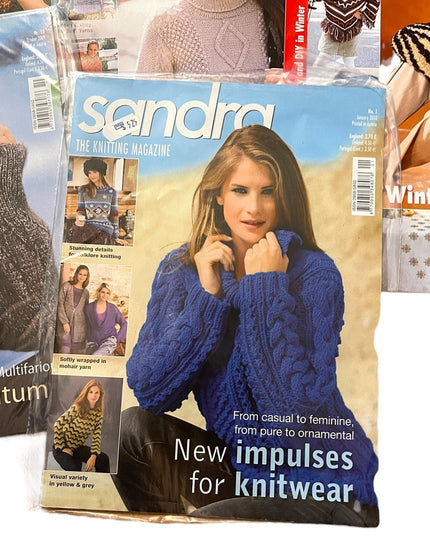 (18) Lot of 10 Sandra knitting magazines