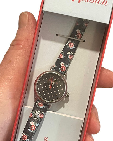 NIB Kath Kidston flowers watch Leather band lovely!