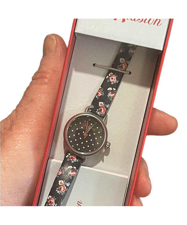 NIB Kath Kidston flowers watch Leather band lovely!