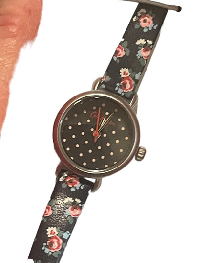 NIB Kath Kidston flowers watch Leather band lovely!