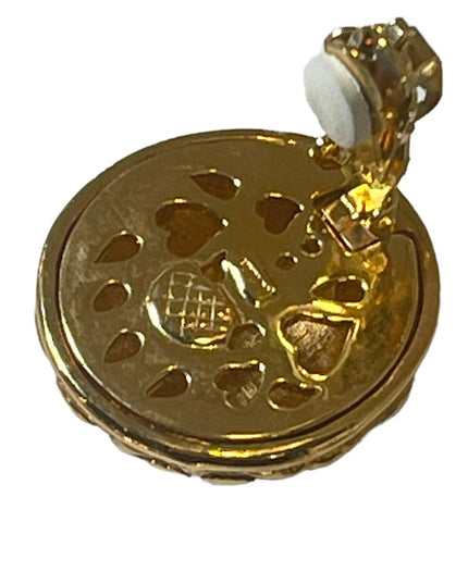 Gold plated FAC Chunky Butler necklace bracelet clip on earrings complete NIB