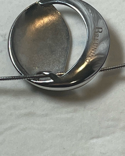 Stunning Modernist Brutalist Breuning Necklace pendant snake chain earrings SET