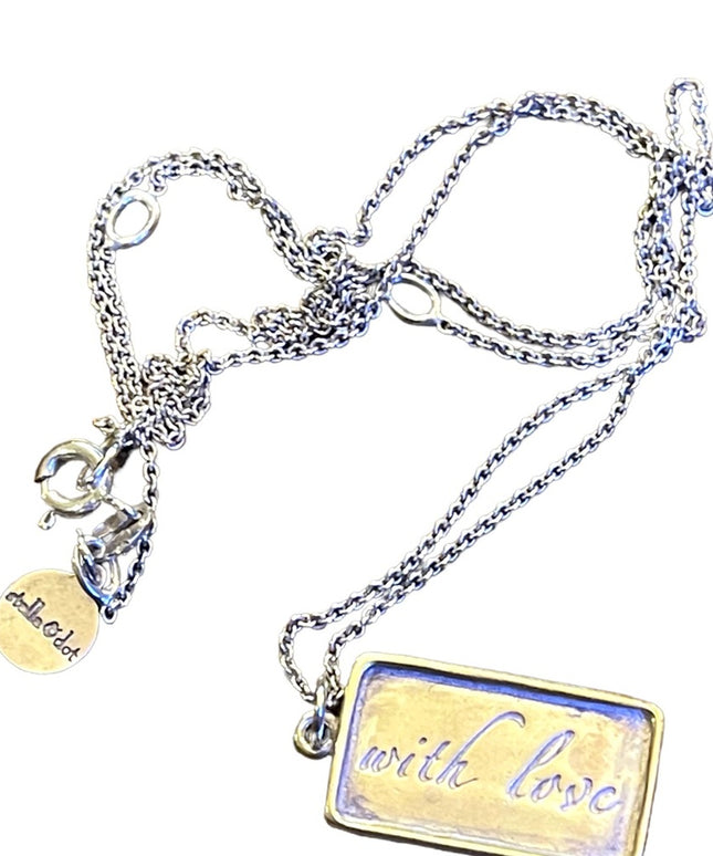 Stella & Dot Sterling silver 925 With Love Pendant necklace