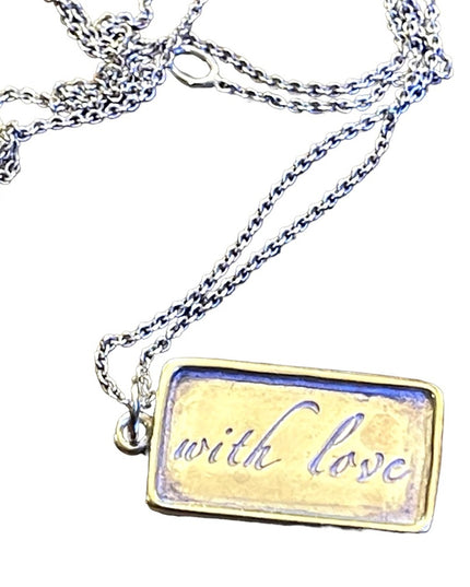 Stella & Dot Sterling silver 925 With Love Pendant necklace