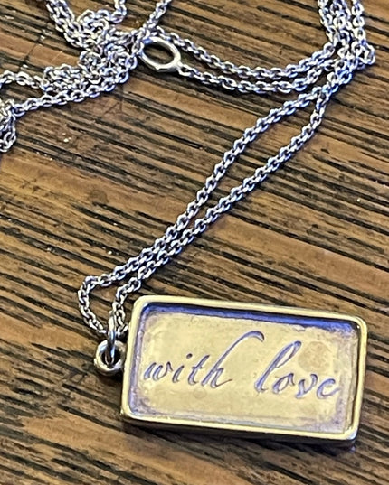 Stella & Dot Sterling silver 925 With Love Pendant necklace
