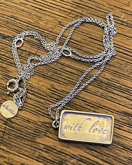 Stella & Dot Sterling silver 925 With Love Pendant necklace