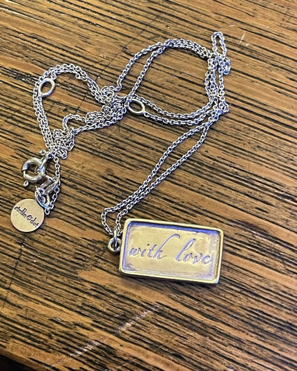 Stella & Dot Sterling silver 925 With Love Pendant necklace