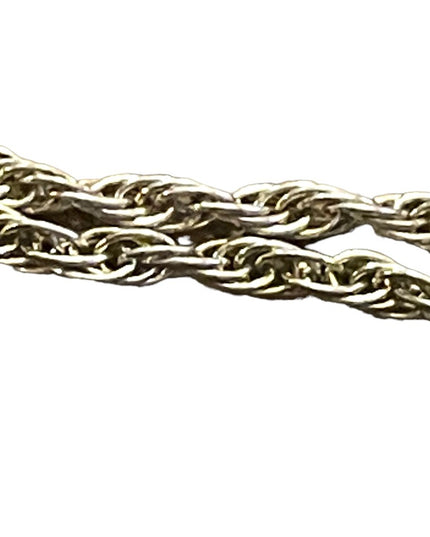 Vintage 1960s Fancy Solid Sterling silver hammered GEMINI Zodiac necklace