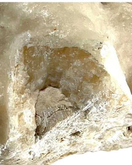 Antique Very old  hand Carved Mexico Aztec CAVE rock crystal formation rock