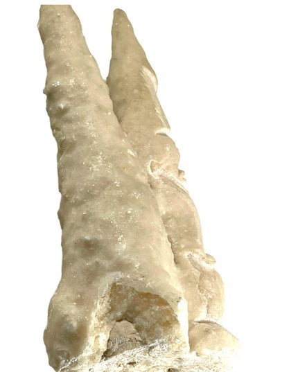 Antique Very old  hand Carved Mexico Aztec CAVE rock crystal formation rock