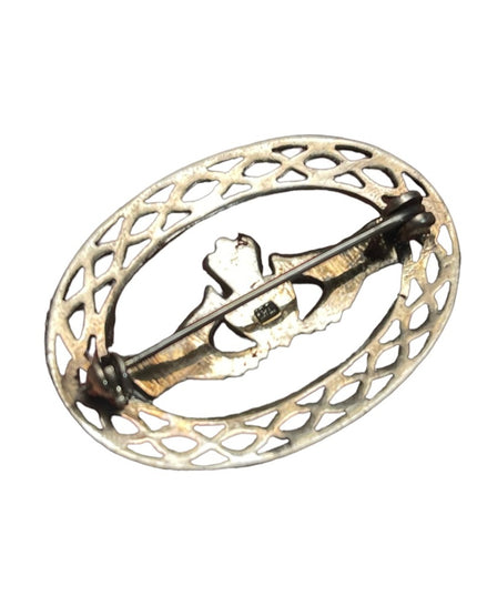 Sterling silver 925 Clauddah Brooch Celtic Irish wedding