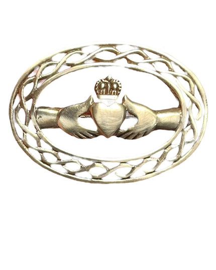 Sterling silver 925 Clauddah Brooch Celtic Irish wedding