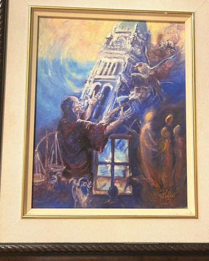 Patricia Kingsley Signed printed canvas “DANIEL” Religious painting 12 Prophets