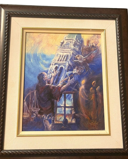 Patricia Kingsley Signed printed canvas “DANIEL” Religious painting 12 Prophets