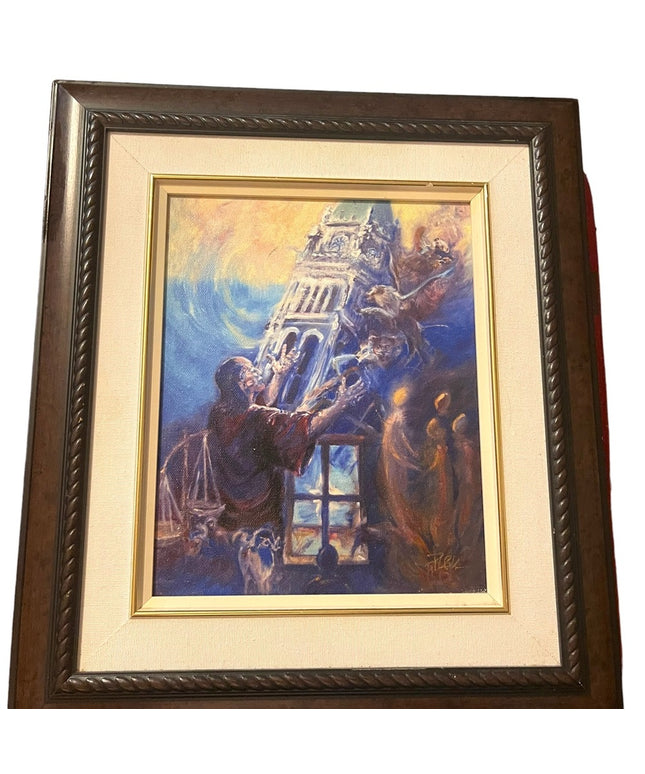 Patricia Kingsley Signed printed canvas “DANIEL” Religious painting 12 Prophets