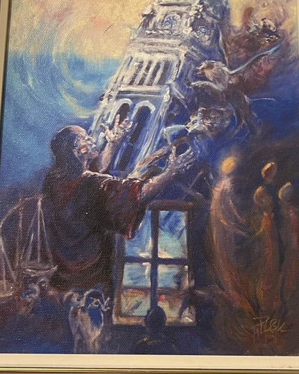Patricia Kingsley Signed printed canvas “DANIEL” Religious painting 12 Prophets