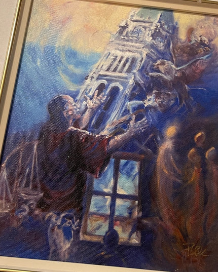 Patricia Kingsley Signed printed canvas “DANIEL” Religious painting 12 Prophets