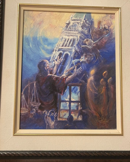 Patricia Kingsley Signed printed canvas “DANIEL” Religious painting 12 Prophets