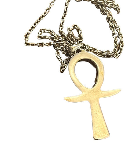 Egyptian Ankh Cross Key of Life pendant necklace 925 Sterling