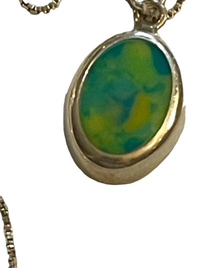 Vintage 1980s Sterling silver 925 Mexico Taxco Necklace & pendant