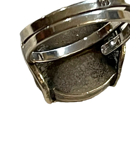 Stunning Antique 1920s European 900 Sterling ancient Roman Coin ring Handmade