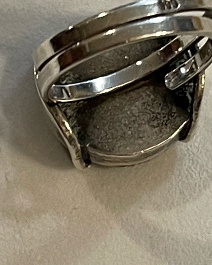 Stunning Antique 1920s European 900 Sterling ancient Roman Coin ring Handmade