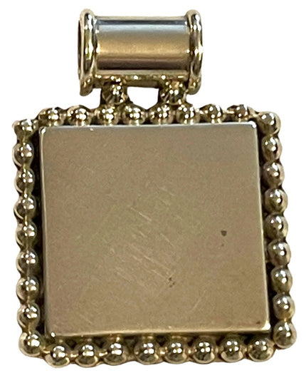 Vintage Sterling silver heavy solid dog tag 925 Mexico 21 grams Unisex