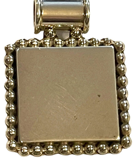 Vintage Sterling silver heavy solid dog tag 925 Mexico 21 grams Unisex
