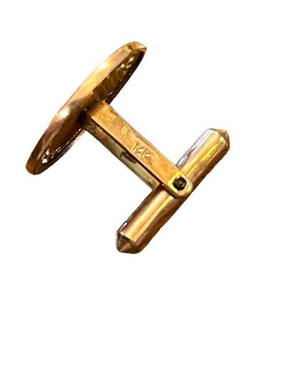 Vintage 14k Solid gold Chinese Good luck symbol Cufflinks
