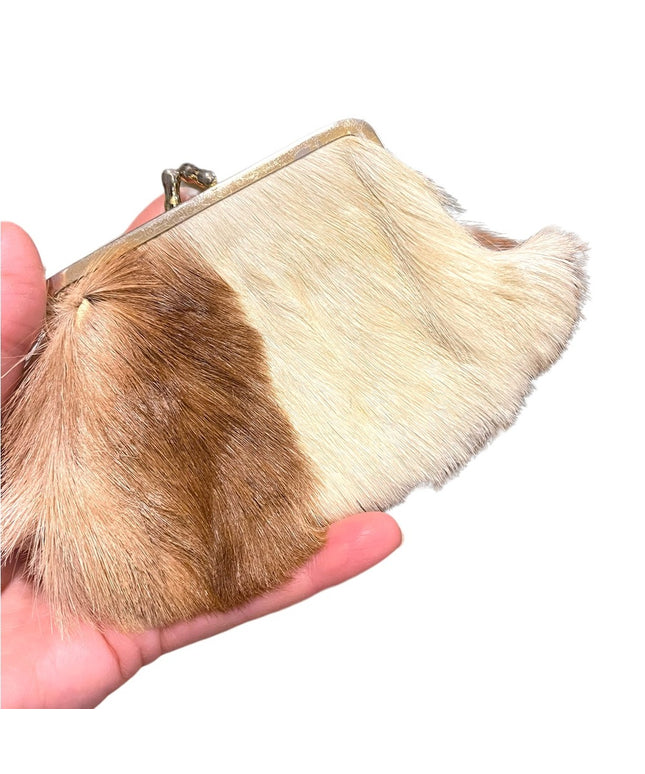 Vintage 1950s Horse hair coin purse