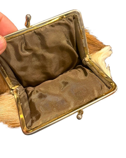 Vintage 1950s Horse hair coin purse