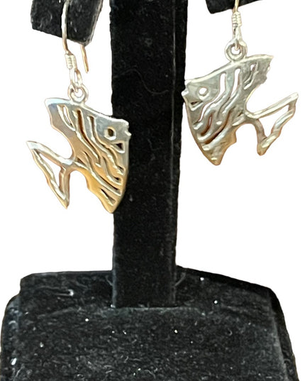 Sterling silver 925 Dangle FISH earrings